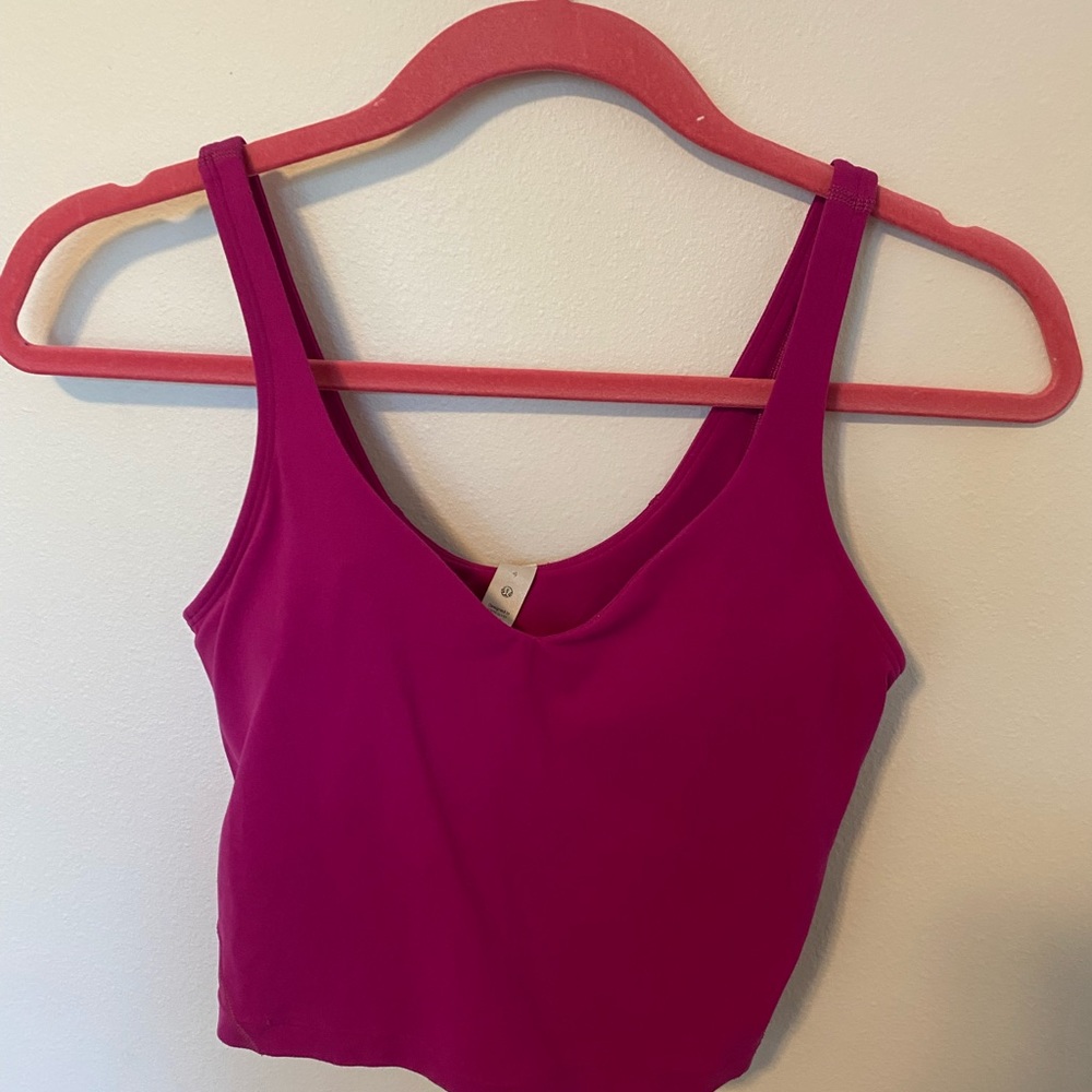 size 4 lululemon ripened raspberry align tank